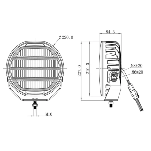 OZZ XR2 LED verstraler 9" | 88101 - Image 3