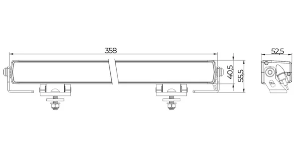 LED Lightbar Spartan met amber of witte dagrijverlichting 6.400 lumen | LD5-6464 - Afbeelding 9