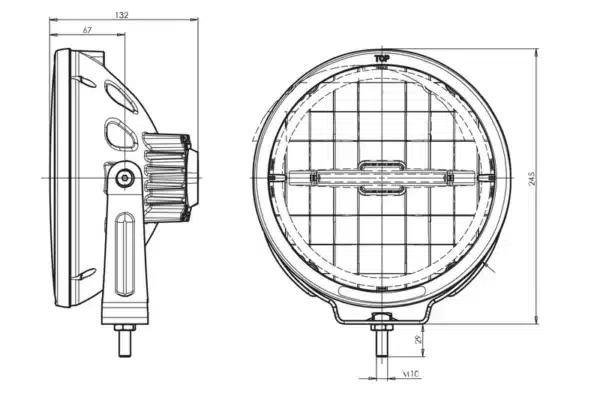 LED Verstraler / witte ring+streep dagrijverlichting 12/24v | WD-5052 - Image 6