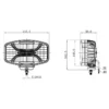 OZZ XO 1 LED spotlight | Black/Oval | 8160 lumens | 88105 - Image 3