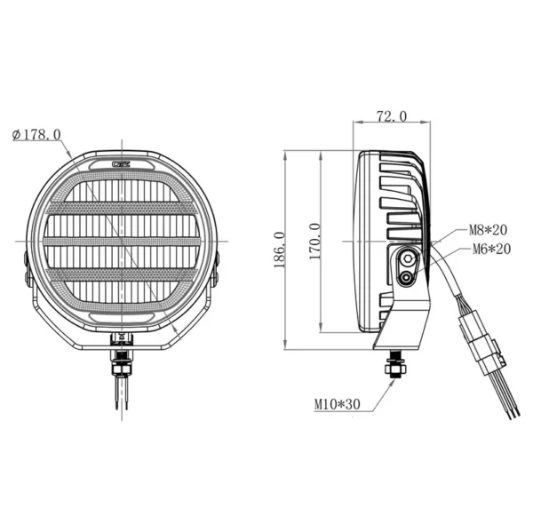 OZZ XR2 LED verstraler 7" | 88103 – Bild 3