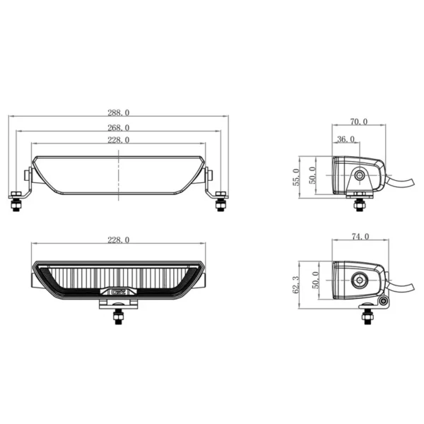 OZZ XB1 LED Lichtbalk Compact 9" | 4960 lumen | 88203 - Image 3