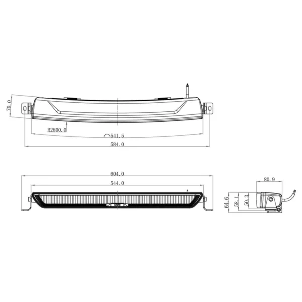 OZZ XB1 LED Lichtbalk 20" | 7000 lumen | 88201 - Afbeelding 4