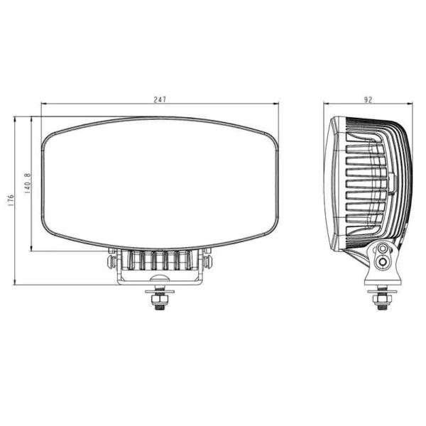 LED Verstraler met dagrijverlichting 10.000lm 9-36 volt | WD-100100.1 - Afbeelding 5