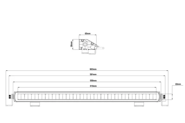 LED bar drivingbeam | 100 watt | 5920 lumen | 9-36v | LD1-10059 - Afbeelding 8