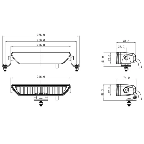 OZZ XB1 LED Lichtbalk Compact 9" | 4960 lumen (excl. pos.licht) | 88204 – Bild 3